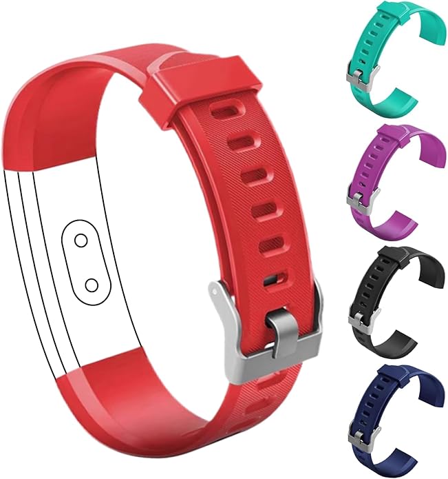 Watch Bands Replacement for ID115plus HR, Very Fit Pro Activity Fitness Tracker Wrist Bands Set, Multicolor Veryfitpro Smart Watch Strap Replacements
