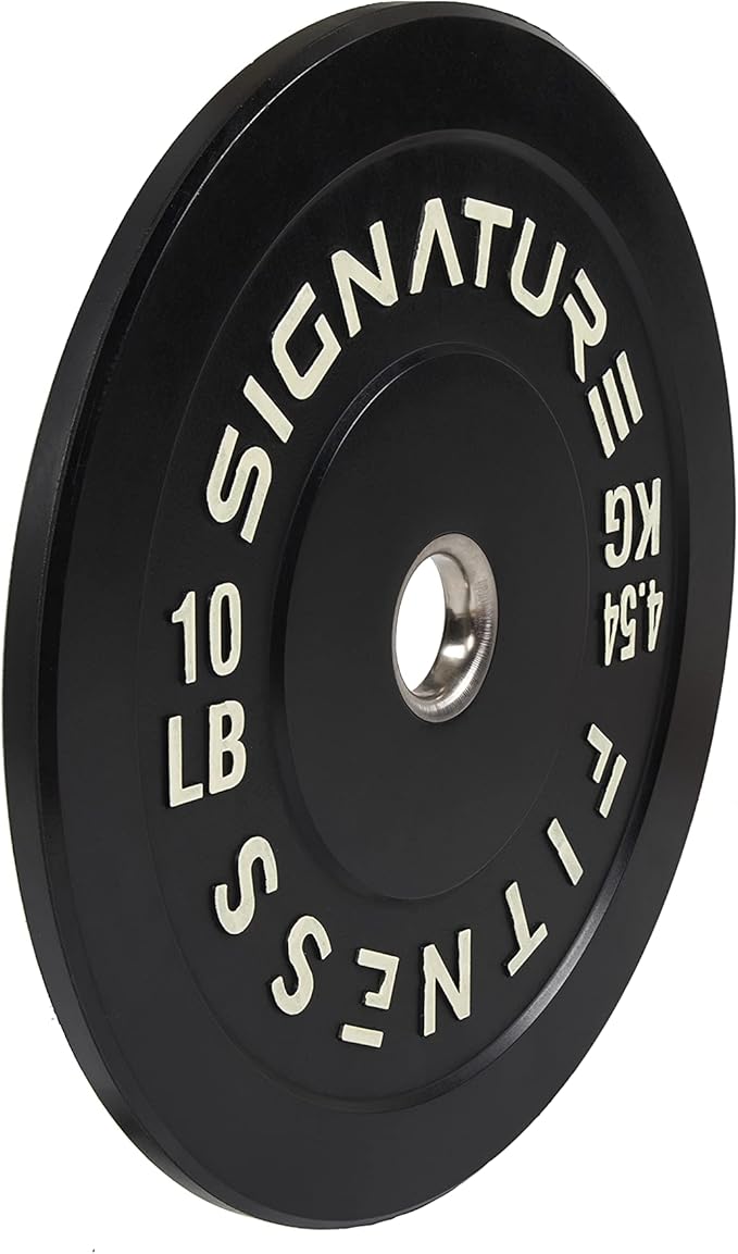 Signature Fitness 2" Olympic Bumper Plate Weight Plates 7FT Olympic
