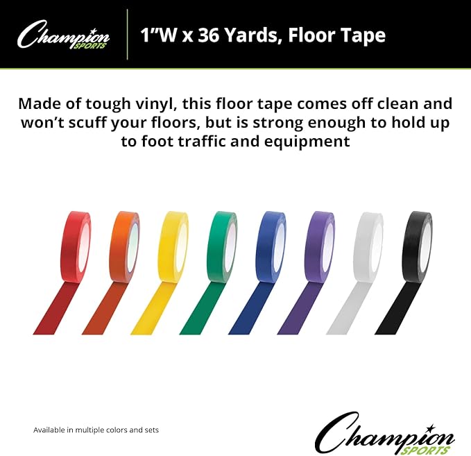 Champion Sports Floor Marking Vinyl Tape for Athletics