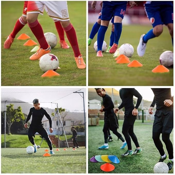 Thicker Disc Cones (Set of 50) Agility Soccer