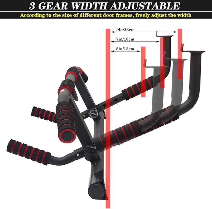 NEWAN Pull Up Bar for Doorway,Adjustable Width Indoor