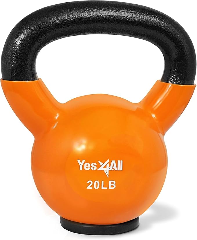 Yes4All Kettlebells Rubber Base (10-65 lbs)