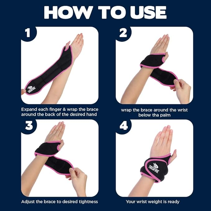 Wrist Weights Set Thumblock Arm Weight for Women