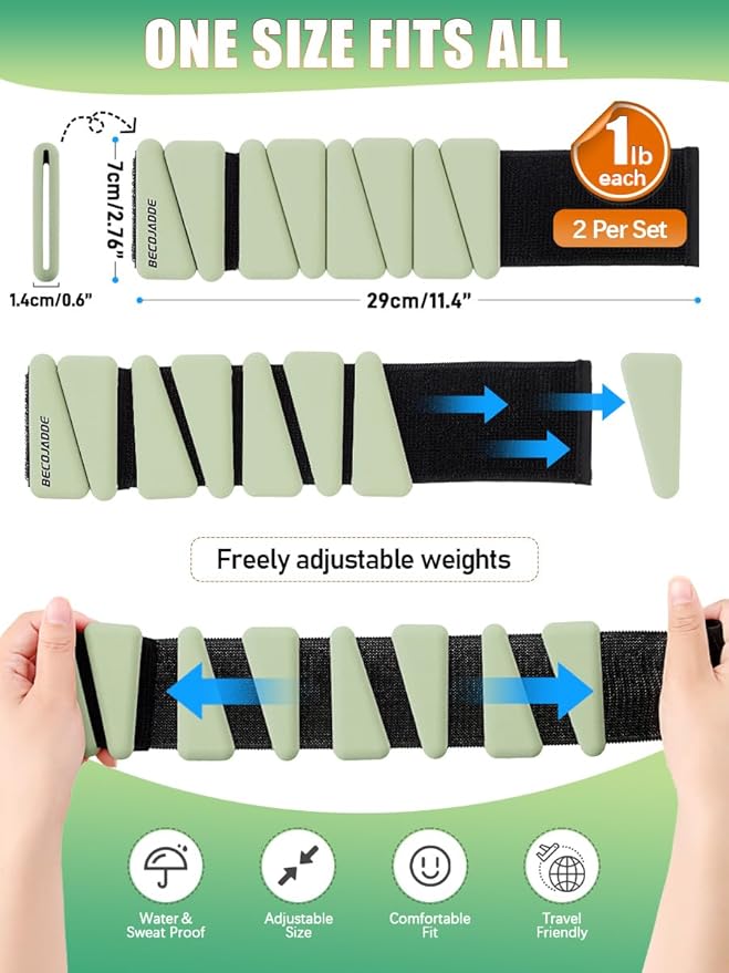 Wrist Ankle Weights Adjustable Training Intensity for Strength 2