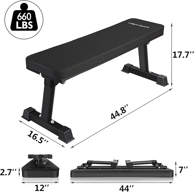 BangTong&Li Flat Weight Bench Utility Workout Exercise Training