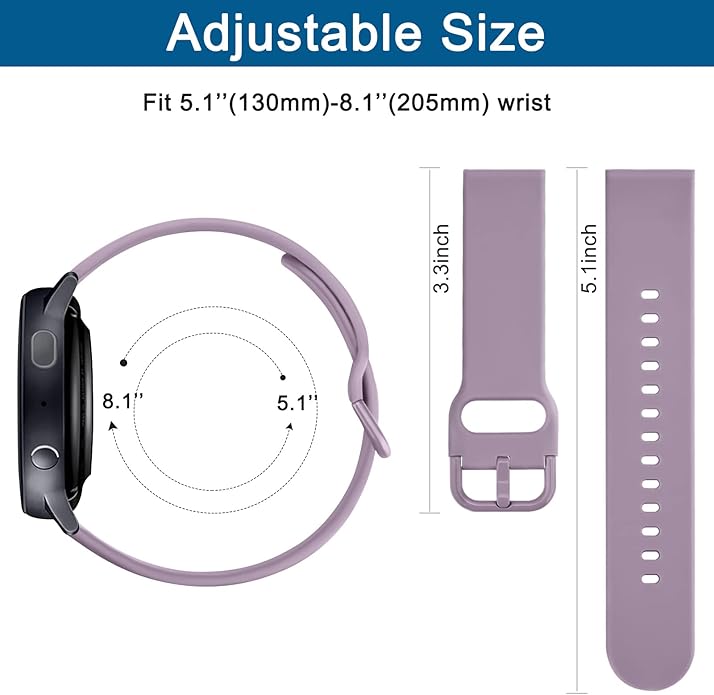 AK Band for Amazfit GTS 4 / GTS 4 Mini / GTS 3 / GTS 2 / GTS 2e / GTS 2 mini / GTS / GTR mini Bands, 20mm Soft Replacement Sport Strap for Amazfit Bip 3 / Bip 3 Pro / Bip U Pro / Bip / Bip Lite / Bip S / Bip S lite / Bip U Smart Watch Women Men
