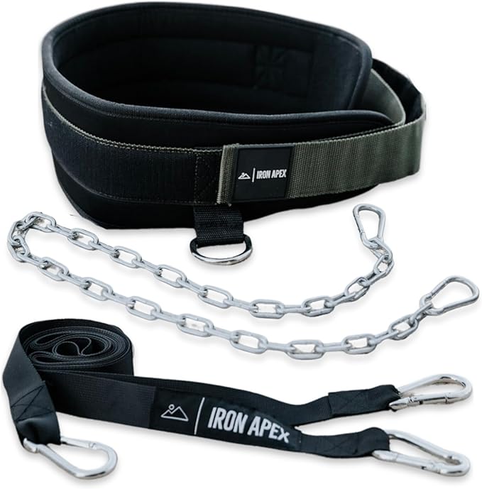 Weightlifting Dip Belt with Chain for Pullups and