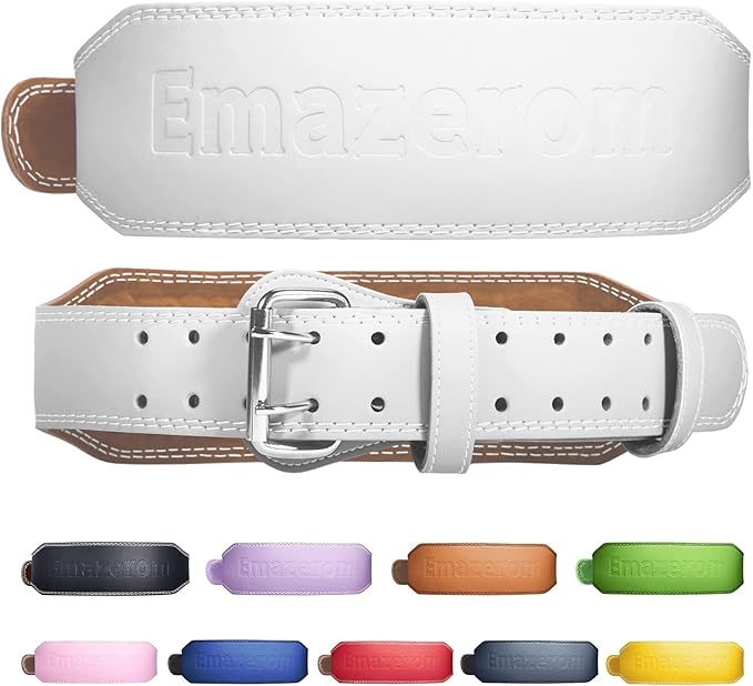 Leather Weight Lifting Belt for Men and Women