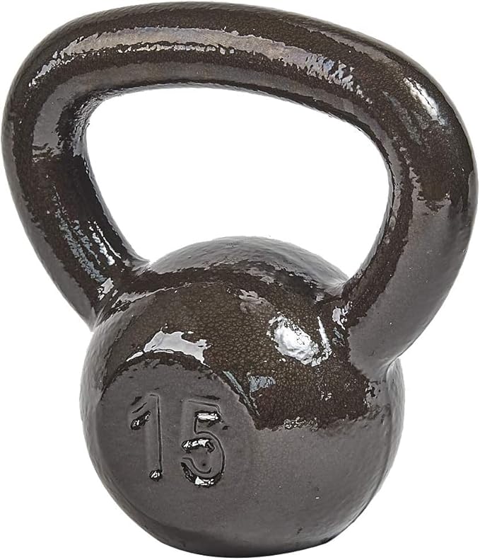 Cast Iron Kettlebell Weights for Home Gym, Heavy Duty Strength Training, Workout Equipment for HIIT, Functional Fitness