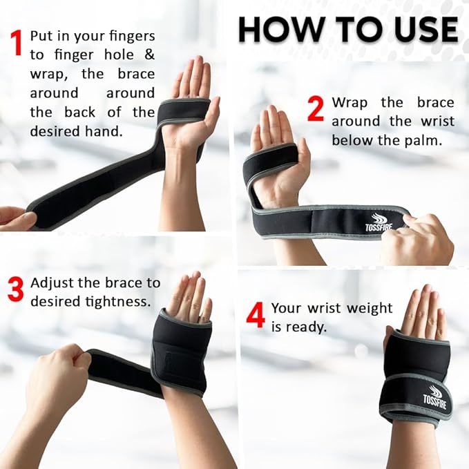 Wrist Weights Set Thumblock Arm Weight for Women