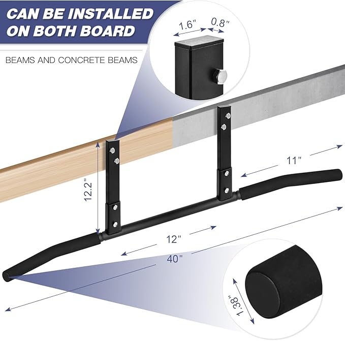 ATENTO Pull Up Bar 40'' Wide,