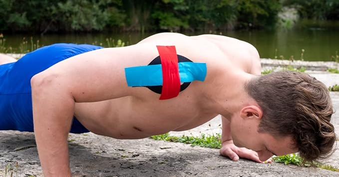 Kinesiology Tapes PRECUT | 40 Beige Pre-Cut Sport Tape Strips 10x2in | Waterproof • Skin-Friendly • Elastic | Kinesiology Tapes Ideal for Sports