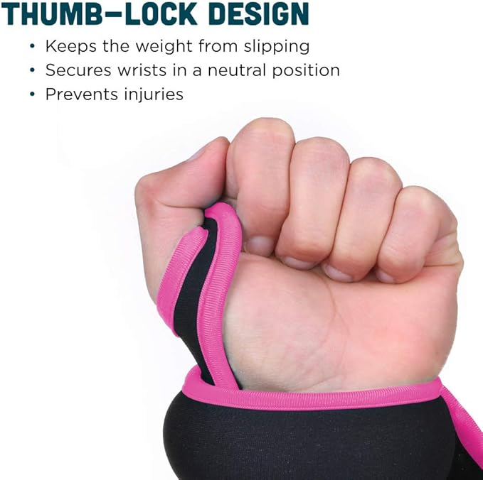 Wrist Weights Set Thumblock Arm Weight for Women