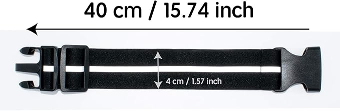 UltraSlim Fanny Waist Pack – Water Resistant Bag 24 to 43inch Waists, 6.7inch –