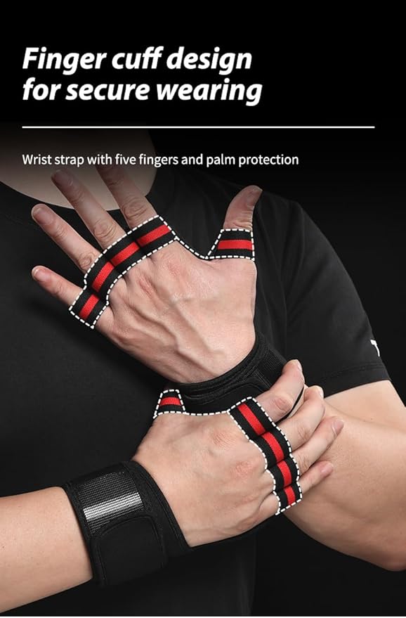 Weight Lifting Gloves Workout Gloves for Men Women, Wrist Wraps Wrist Straps for Weightlifting, Lifting Wrist Wraps Gym Gloves for Men Workout Gloves Women