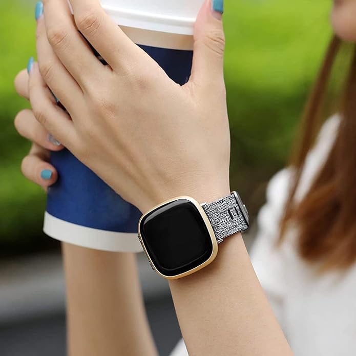 Compatible with Sanorum Smart Watches Band, 20mm, 22mm Breathable Nylon Woven Fabric Replacement Strap Compatible for HaSaKei G53, Sanorum G53, G56 Smart Watches