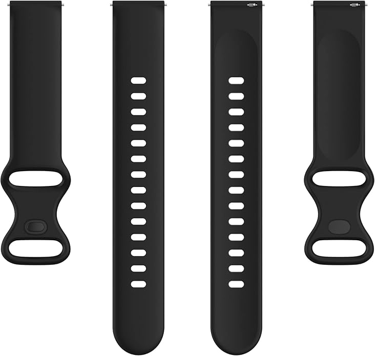 Compatible with FITVII Fitness Tracker Bands, Replacement 20mm Silicone Solid Color Buckle Strap for FITVII H86 Fitness Activity Tracker Watch for Men Women Kids, *Not for FITVII Slim -Size selection