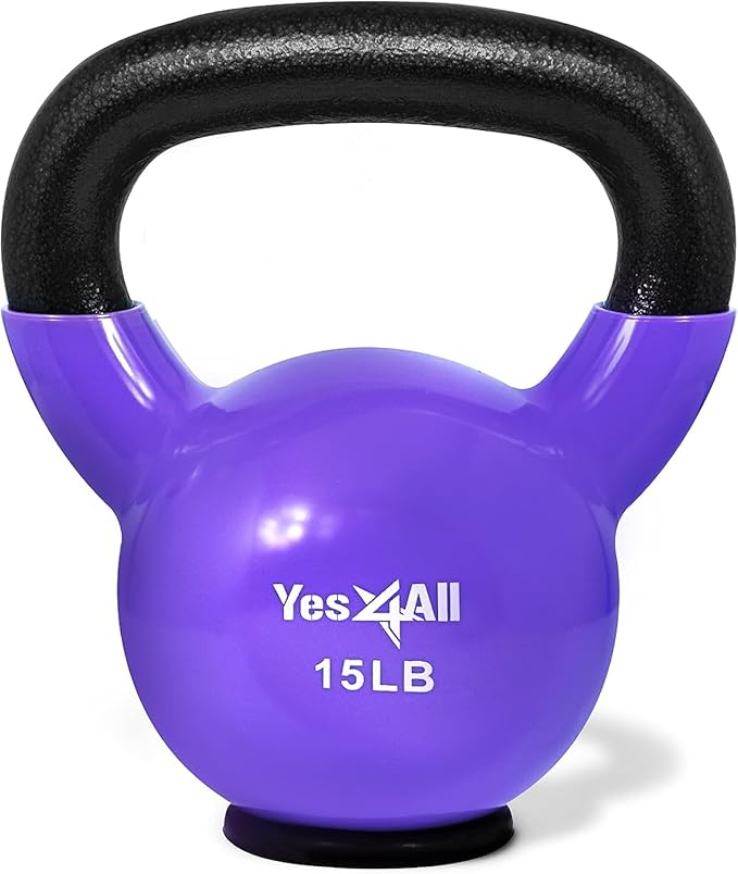 Yes4All Kettlebells Rubber Base (10-65 lbs)