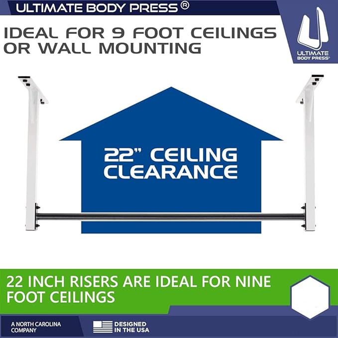 Wall or 9ft Ceiling Mount Pull Up Bar
