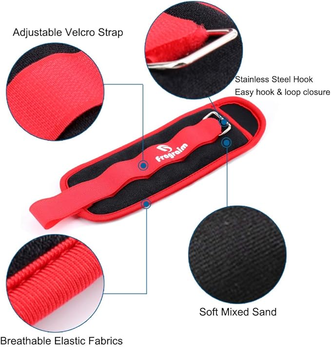 Ankle Weights for Women 1/2/3/4/6/8/10/12/15/20 LBS 1 Pair