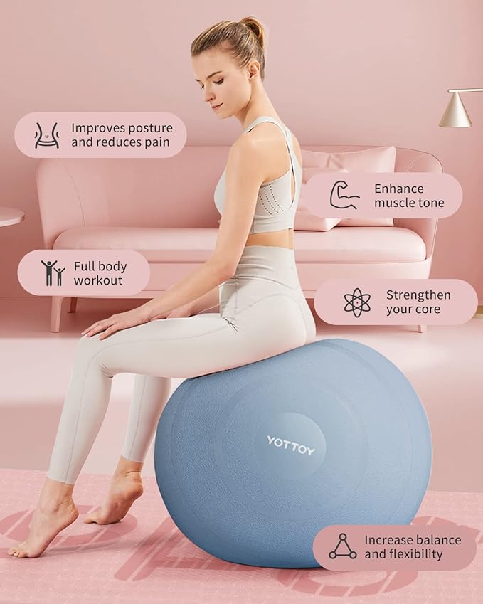 Anti-Burst Exercise Ball for Working Out