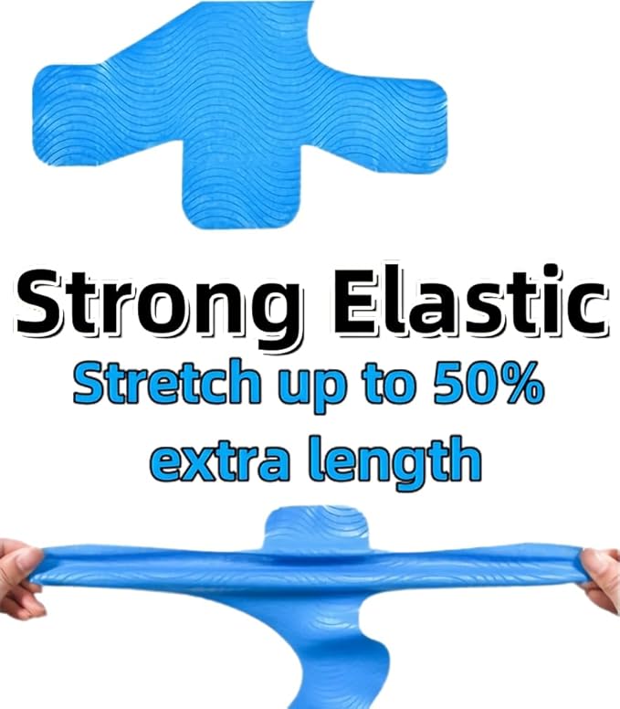 IEADEN Precut Kinesiology Tape for Ankle, 10 Pcs - Ankle Support & Stability, Ankle Pain Relief Athletic Tape - Waterproof & Elastic, Breathable Hypoallergenic Latex-Free Tape, Blue