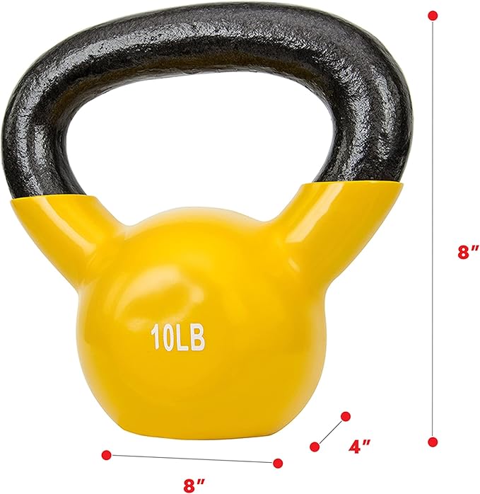 Sunny Health & Fitness Vinyl Coated Kettlebell