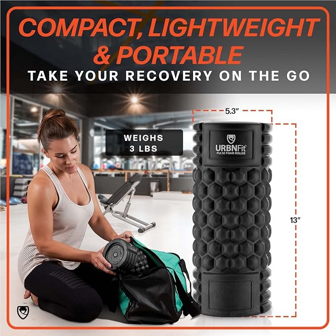 URBNFit Vibrating Foam Roller - Electric Muscle & 5 Speeds