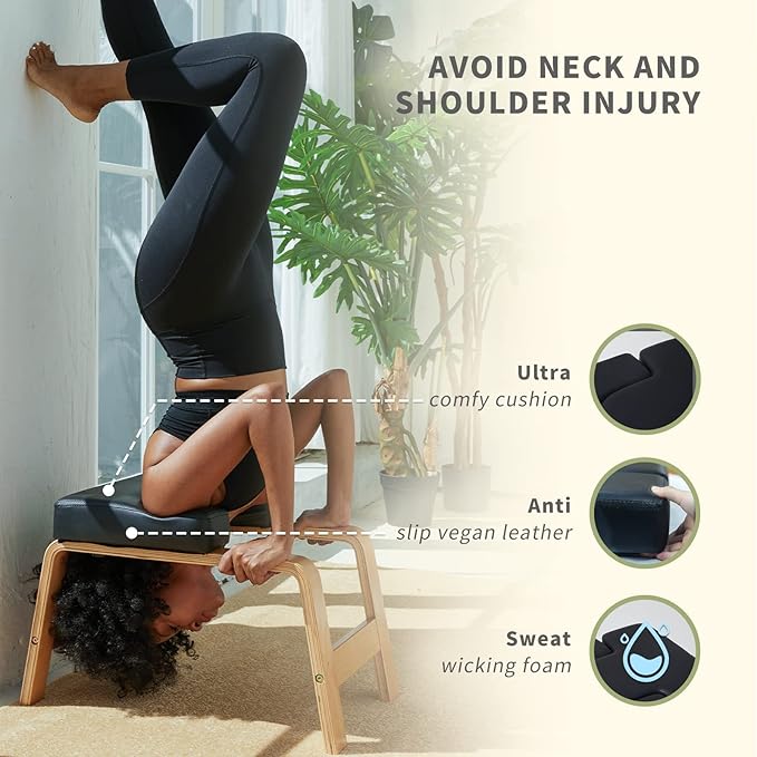 Yoga Headstand Bench- Stand Yoga Chair for Family