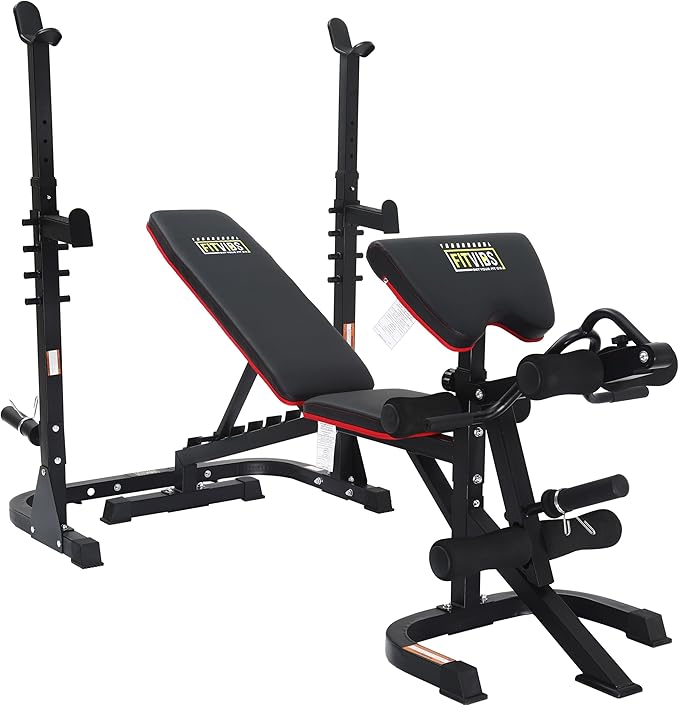 Signature Fitness Multifunctional Workout Station Adjustable Workout Bench 800-Pound Capacity