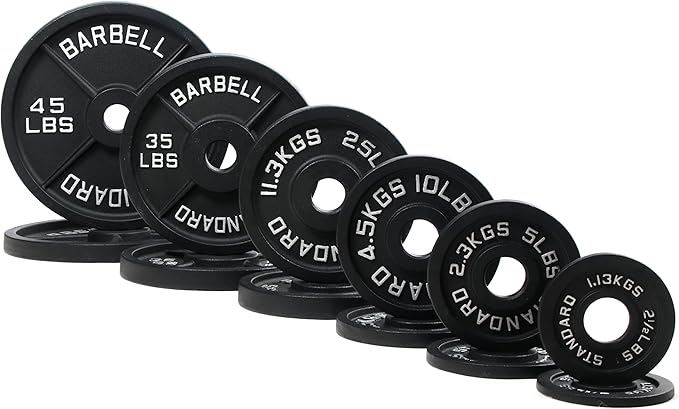 Signature Fitness Olympic Cast Iron Plate for Strength