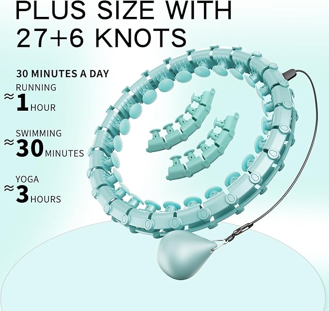 Coolboss 33 Knots Weighted Workout Hula Circle