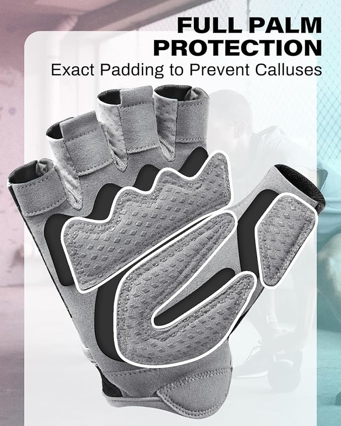 VINSGUIR Breathable Workout Gloves for Women, Weight Lifting Gloves for Gym, Cycling, Exercise, Fitness and Training, with Excellent Grip and Cushion Pads
