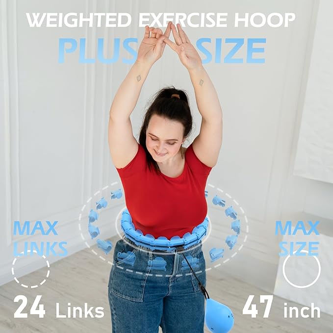 Weighted Hula Circle with 24 Links for Adults