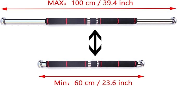 Adjustable 60~100cm / 80~130cm Pull Up Bar Chin 200KG Load