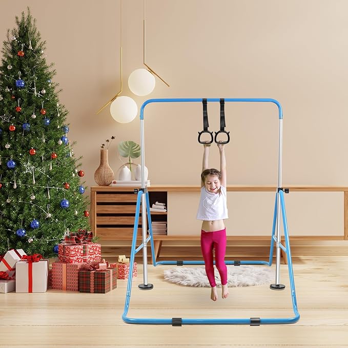 Gymnastics Bar for Home Expandable Adjustable Height Gymnastic