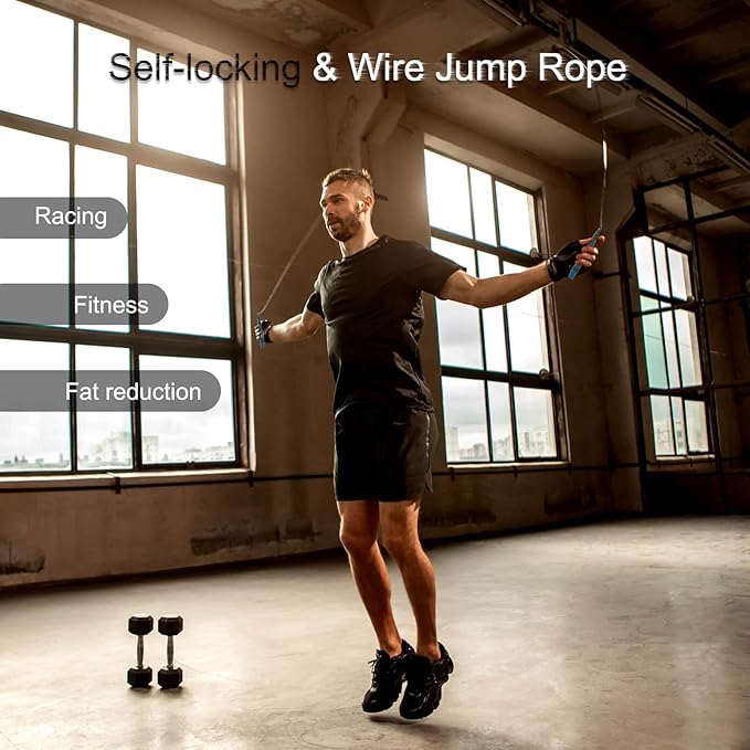 Jump Rope, Tangle free rapid speed jump ropes