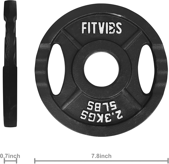 Signature Fitness Olympic 2-Inch Cast Iron Plate Weight