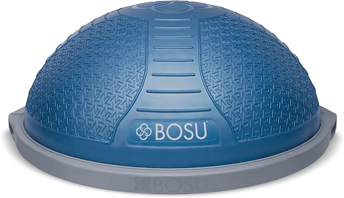 BOSU NexGen 25IN Home Fitness Exercise Gym Strength Flexibility Balance Trainer with Rubberized Non Skid Surface and Hand Air Pump