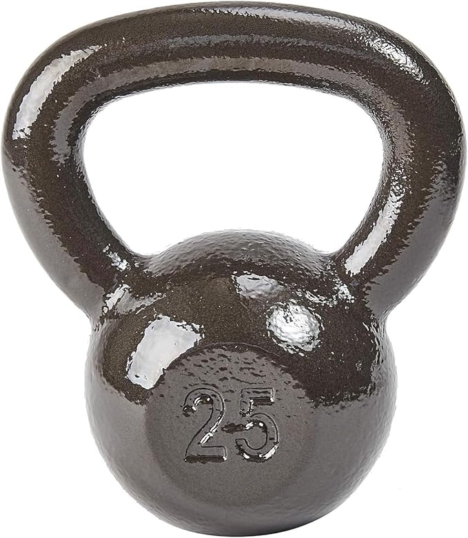 Cast Iron Kettlebell Weights for Home Gym, Heavy Duty Strength Training, Workout Equipment for HIIT, Functional Fitness
