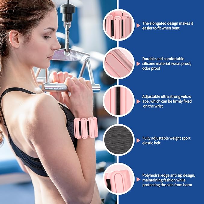 Ankle Weights for Women Set of 2 (1Lb Each)