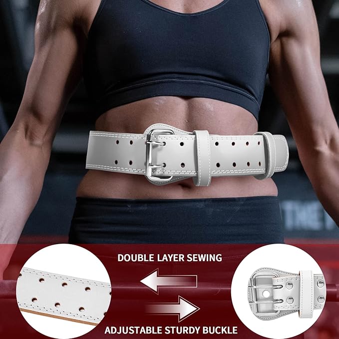 Leather Weight Lifting Belt for Men and Women