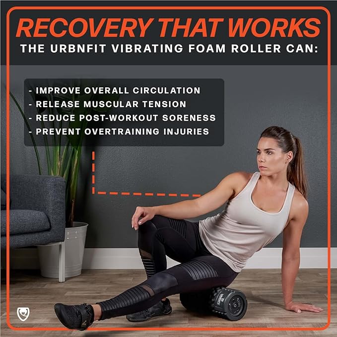 URBNFit Vibrating Foam Roller - Electric Muscle & 5 Speeds