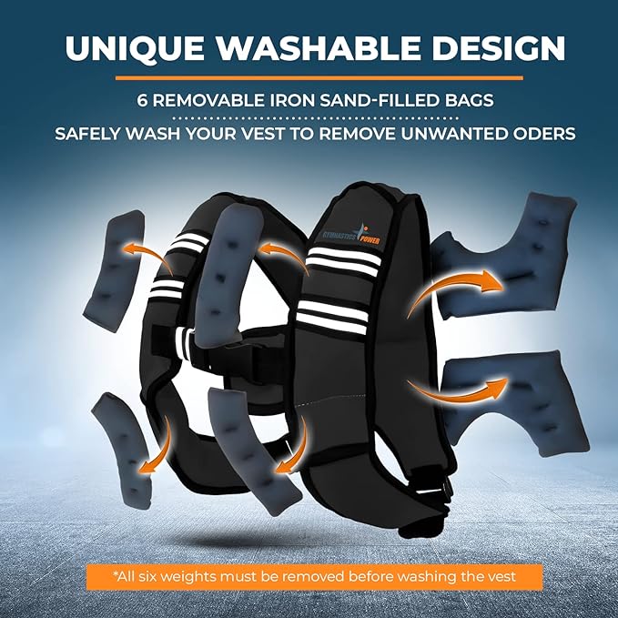 Weighted Vest 6lb, 10lb, 12lb, 25lb, 35lb, 45lb, 60lb Removable Iron Weights for Men and Women Workout for Calisthenics and Fitness Sport Training