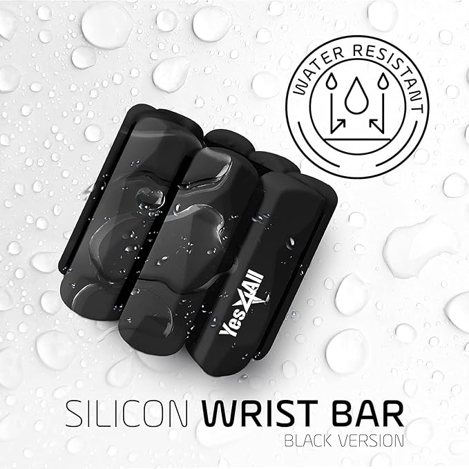 Yes4All Wrist & Ankle Weights Set 2x 1lb - Premium Silicone Adjustable For Women/Men Home Gym, Yoga, Cardio, Pilates, Running