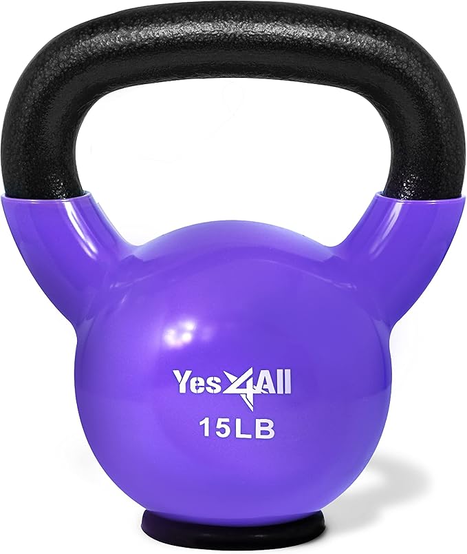 Yes4All Kettlebells Rubber Base (10-65 lbs)