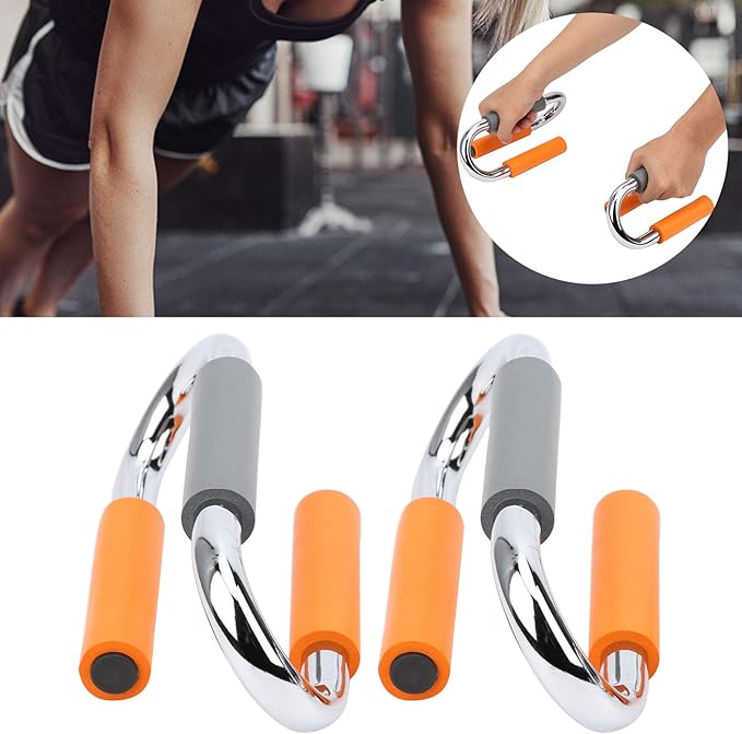 Push Up Bar Bracket, Stable and Strong S Shape Push Up Bar Bracket Suitable for Doing Push Ups At Home, Gym, Office, and Travel