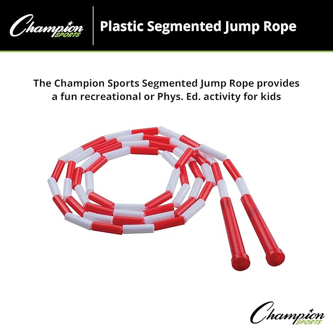 Champion Sports Classic Plastic Segmented Beaded Jump Ropes