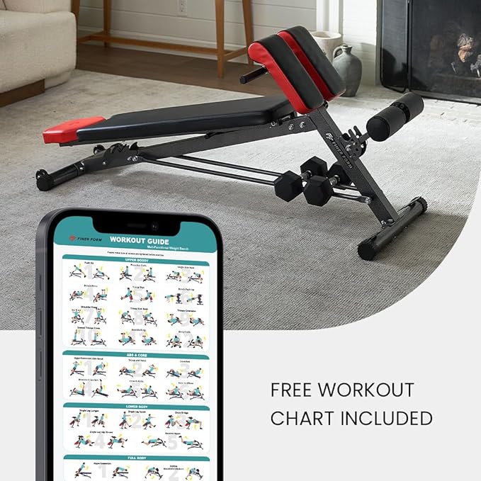 Finer Form Multi-Functional Gym Bench for Full All-in-One