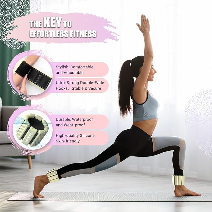 Wrist Weights for Women Set of 2 1 lbs